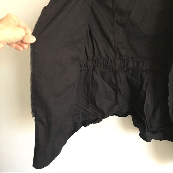 SARAH PACINI Asymmetrical Lightweight Black Jacket XS - Picture 5 of 8
